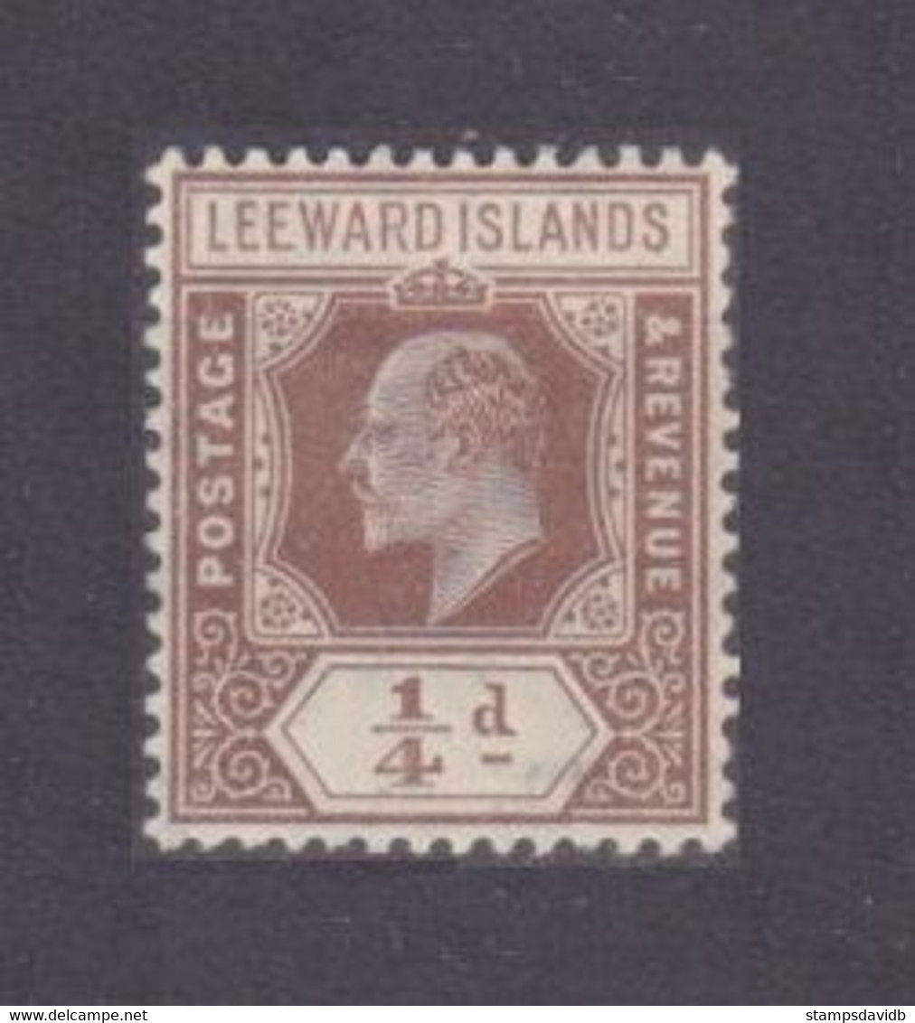 1909 Leeward Islands 36 MLH King Edward VII - Nuevos