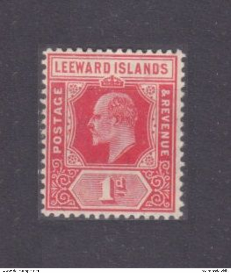 1907 Leeward Islands 38a MLH King Edward VII - Nuevos