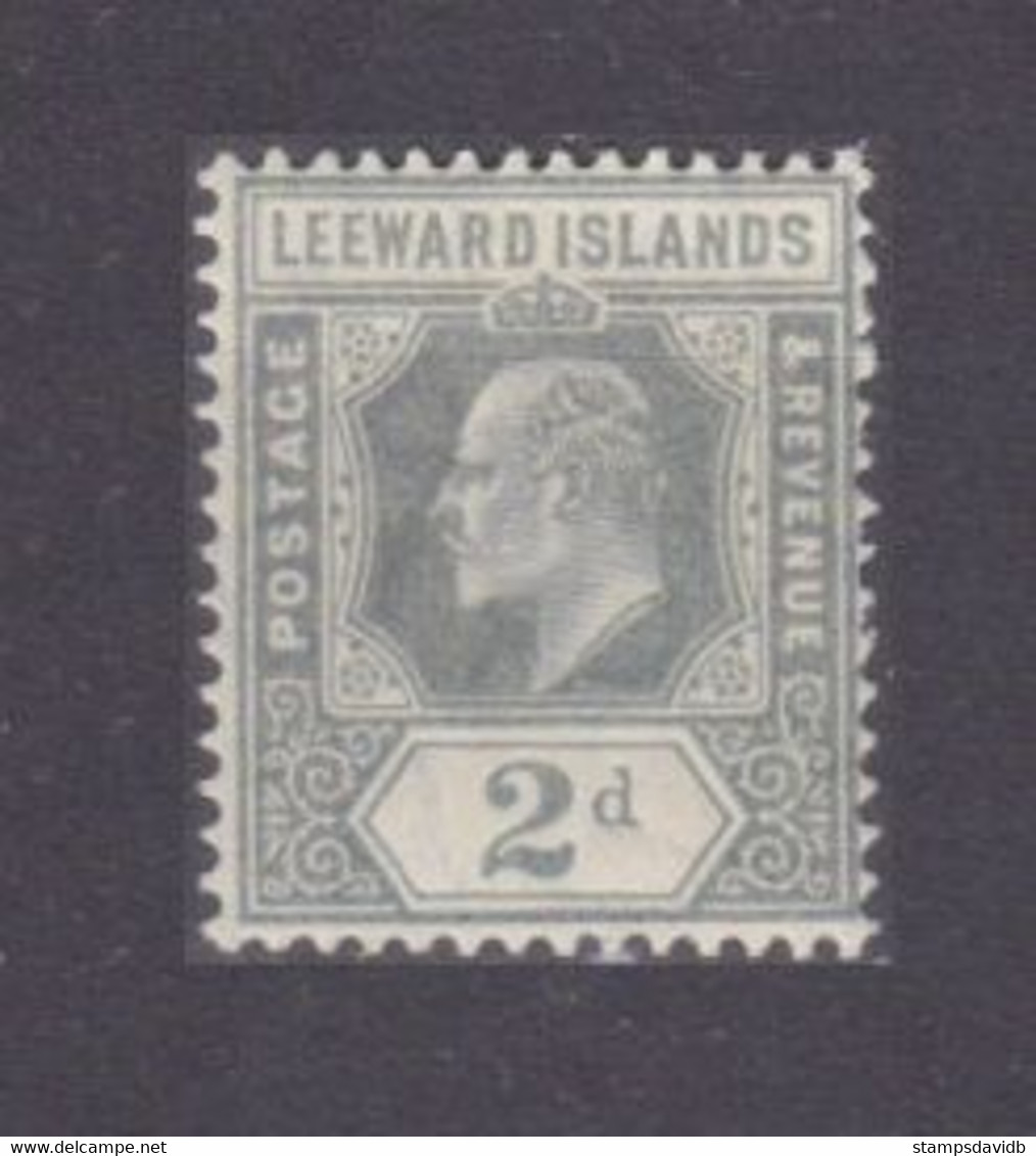 1907 Leeward Islands 39 MLH King Edward VII - Nuevos