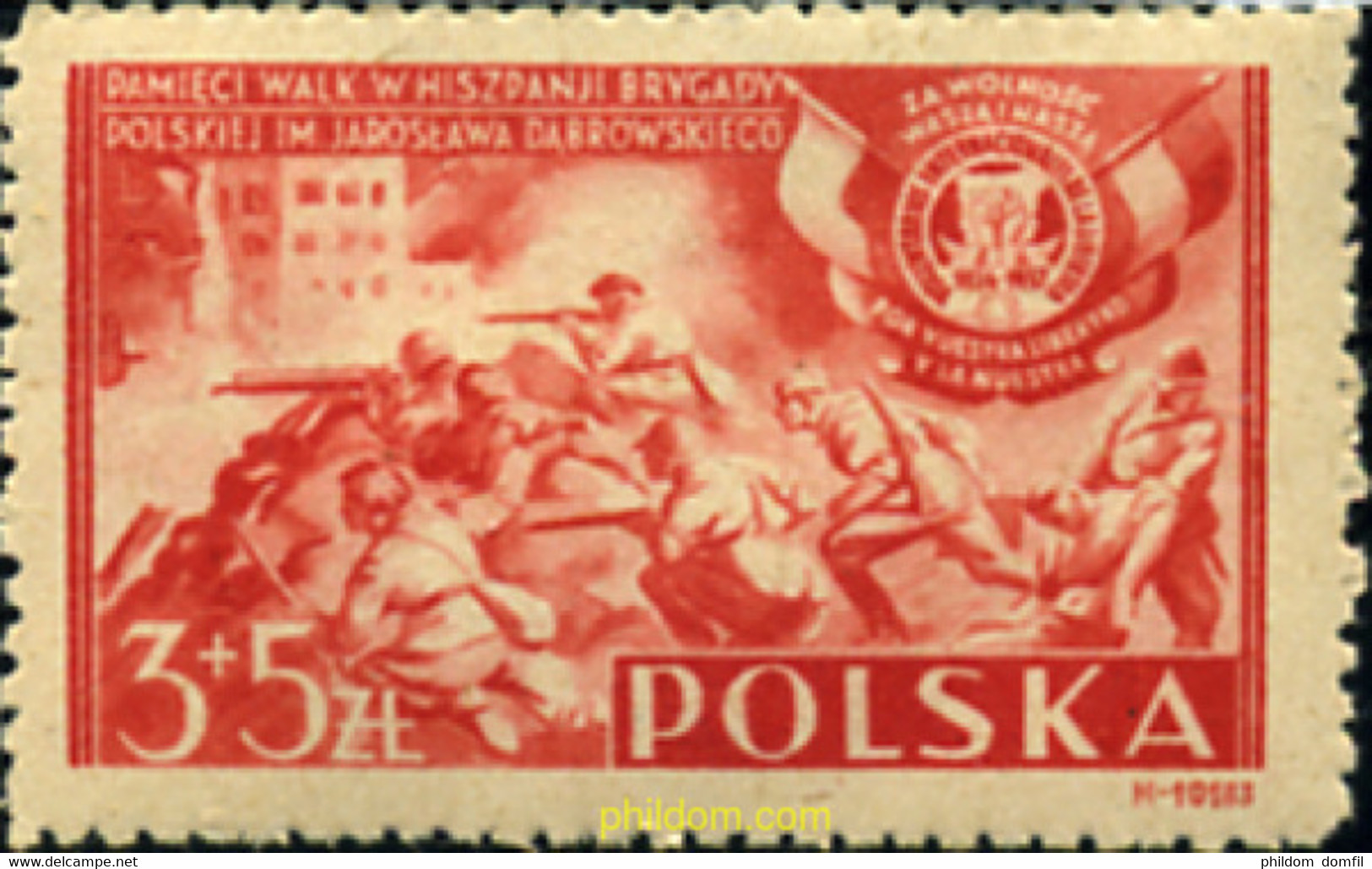 165640 MNH POLONIA 1946 BRIGADA DOMBROWSKI - Ohne Zuordnung