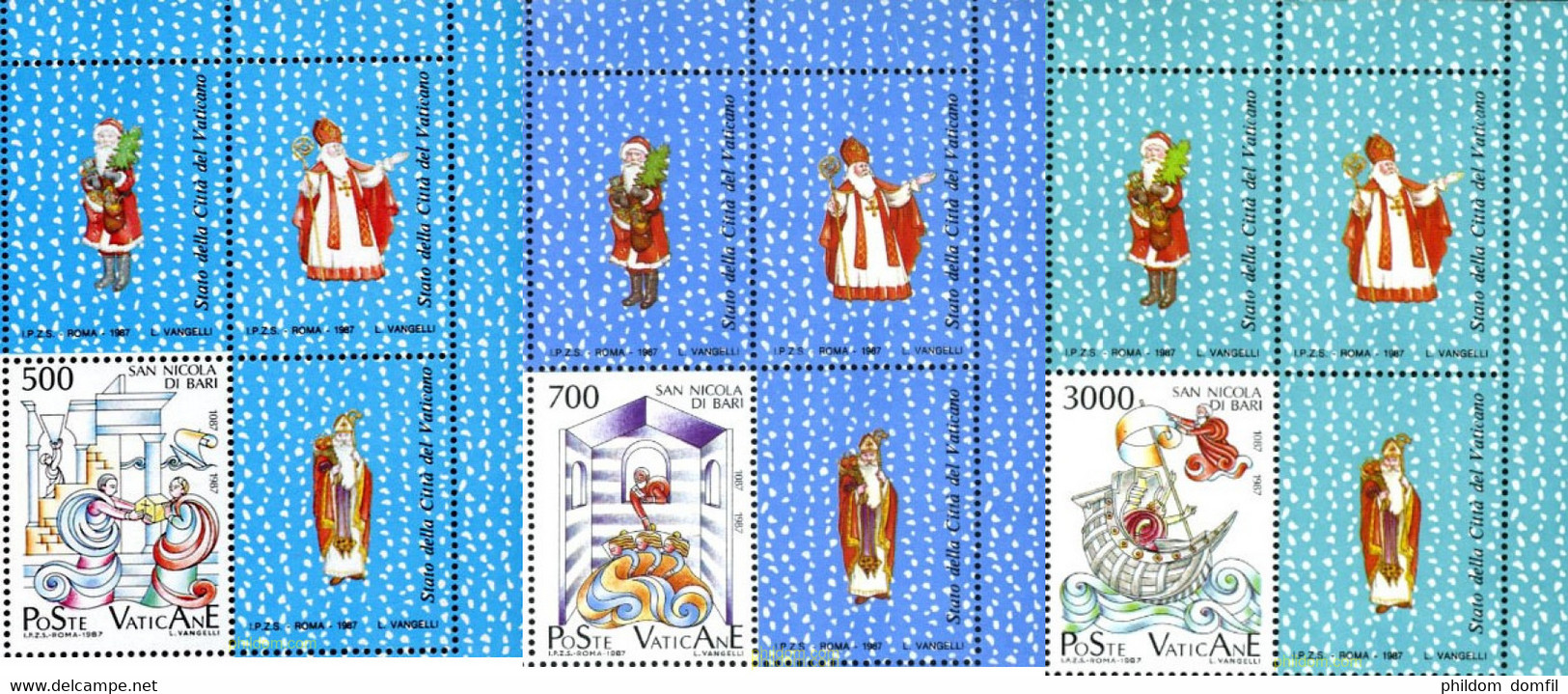 686404 MNH VATICANO 1987 9 CENTENARIO DE LA TRANSFERENCIA DEL RELICARIO DE SAN NICOLAS DE MYRE A BARI - Used Stamps