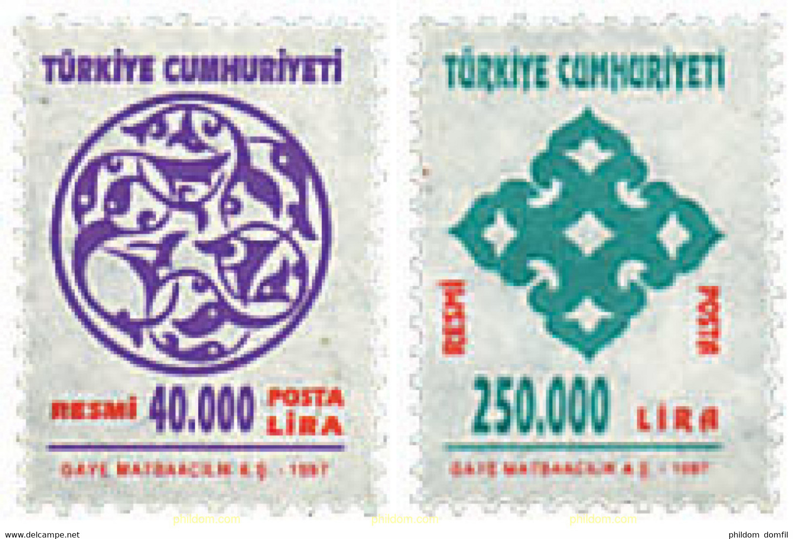 30904 MNH TURQUIA 1997 MOTIVOS VARIOS - Colecciones & Series