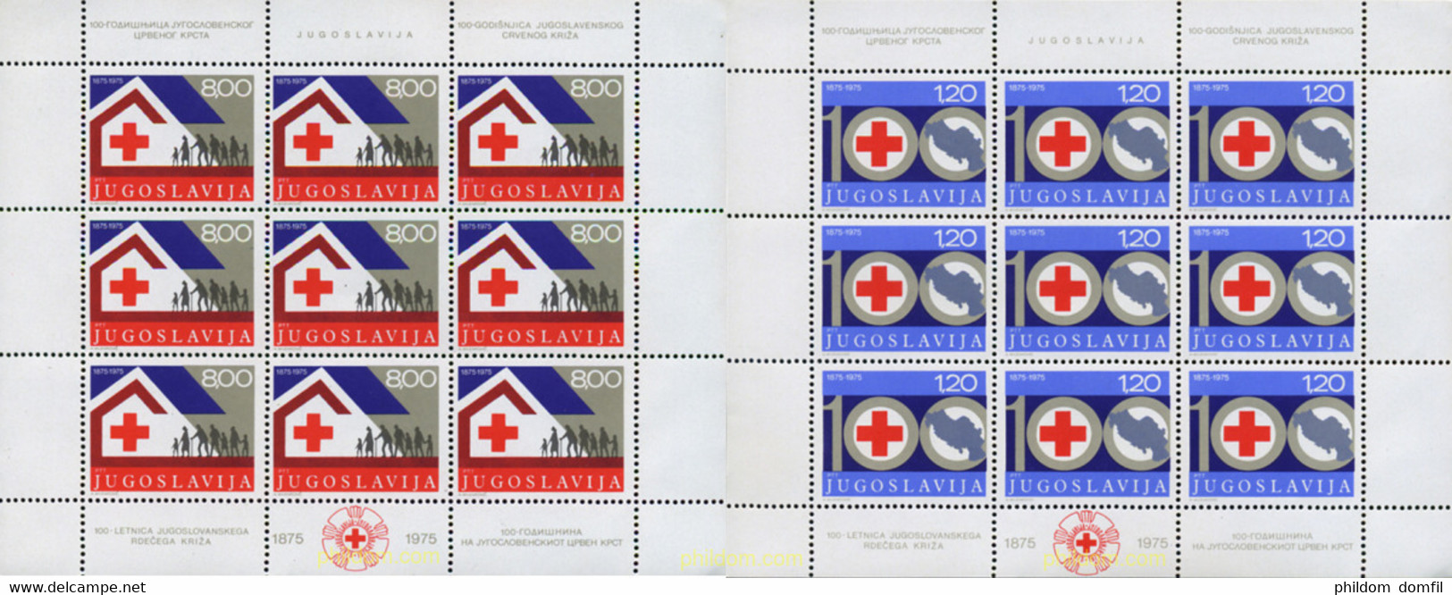 294239 MNH YUGOSLAVIA 1975 CENTENARIO DE LA CRUZ ROJA YOGOSLAVA - Collections, Lots & Series