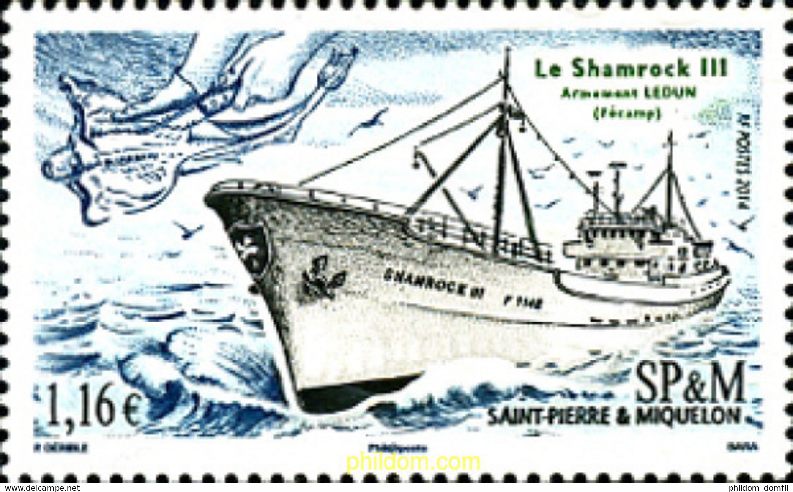 318974 MNH SAN PEDRO Y MIQUELON 2014 BARCO PESQUERO - Used Stamps