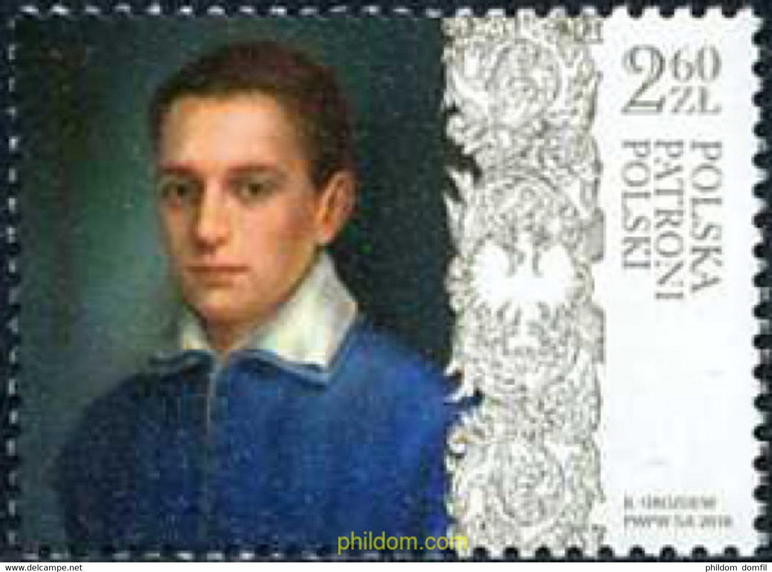 611580 MNH POLONIA 2018 SANTOS PATRONOS DE POLONIA. STANISLAV KOSTKA (1550-1568) - Ohne Zuordnung