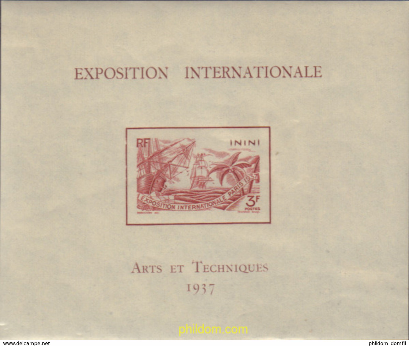 596589 HINGED ININI 1937 EXPO DE PARIS - Used Stamps