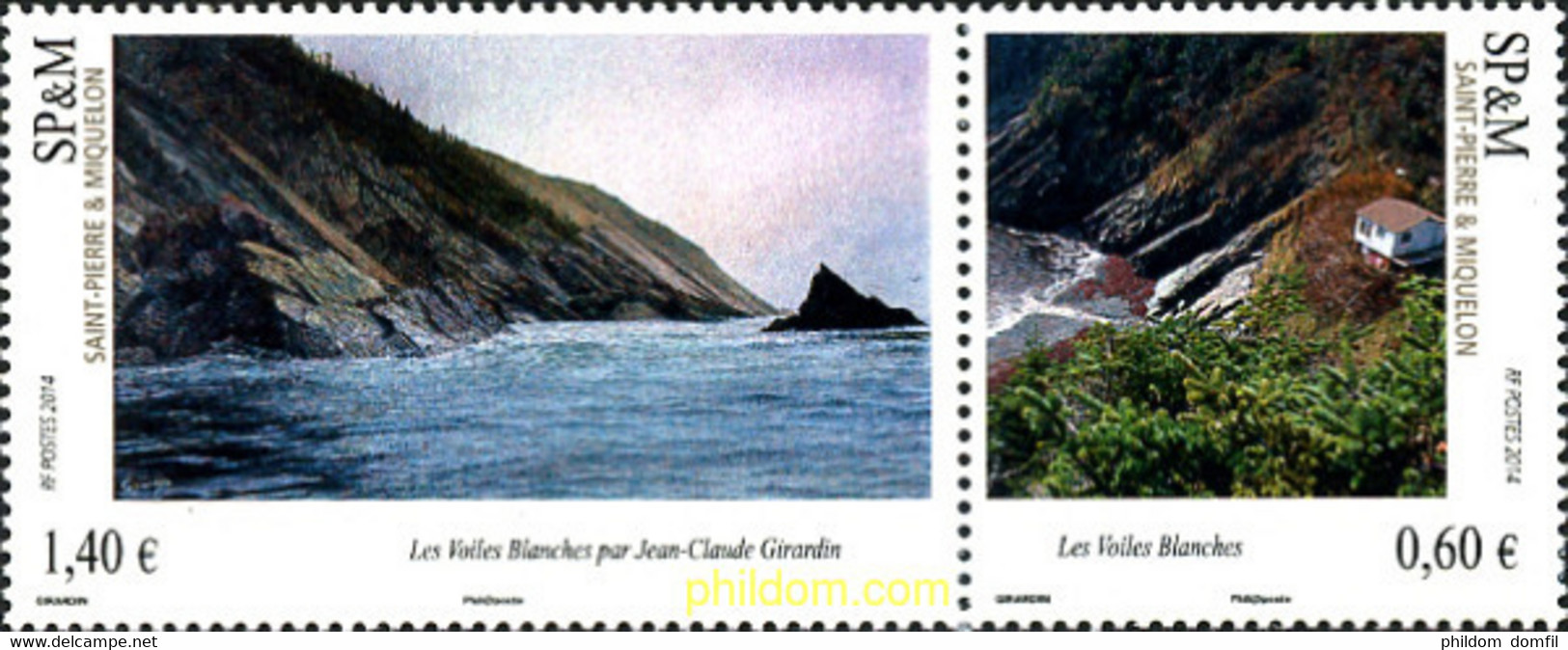 321946 MNH SAN PEDRO Y MIQUELON 2014 PINTURAS VELAS BLANCAS - Gebraucht