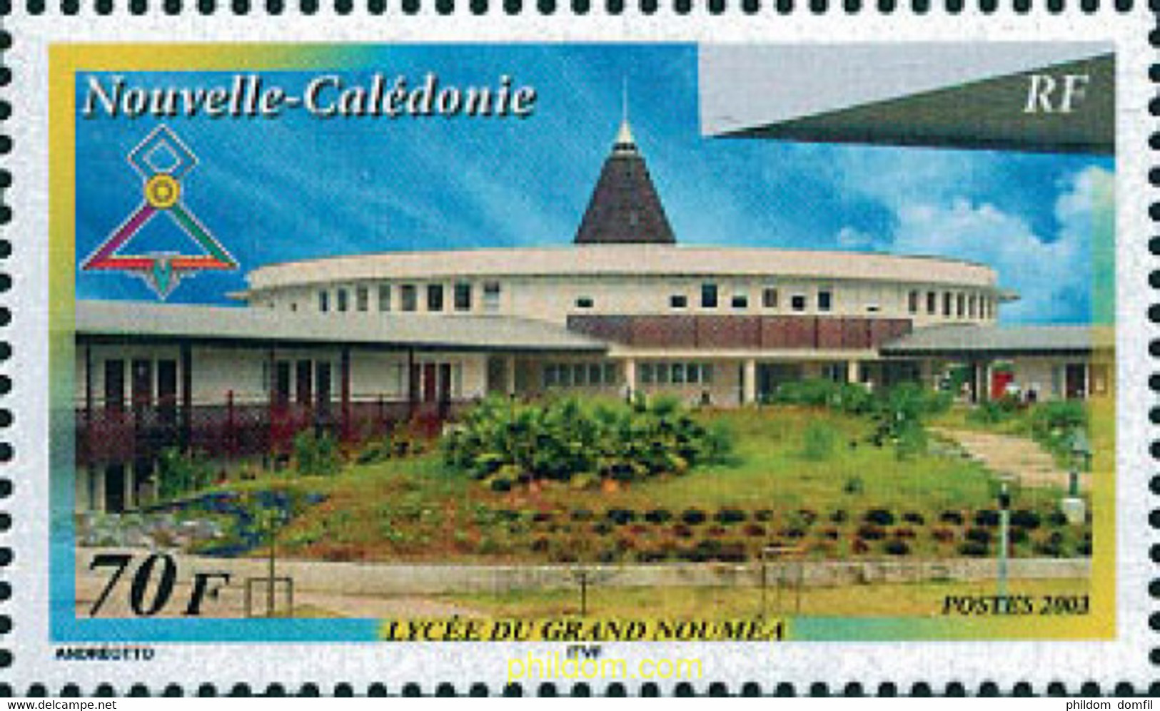 123769 MNH NUEVA CALEDONIA 2003 LICEO DE GRAND NOUMEA - Usati