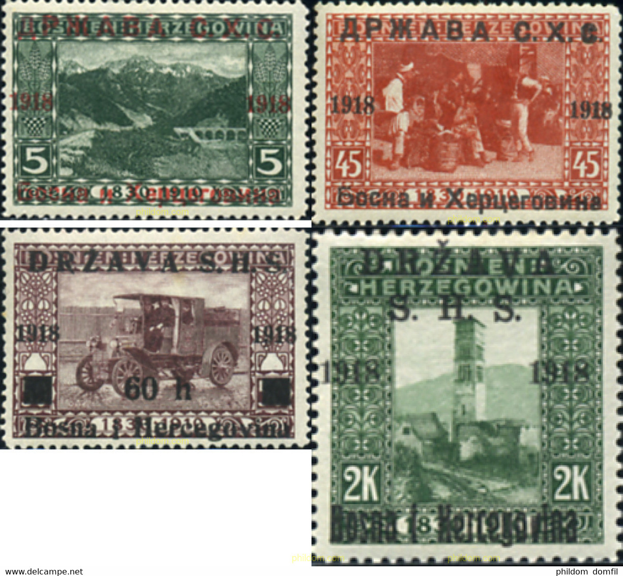 667840 HINGED YUGOSLAVIA 1918 SERIE ESPECIAL - Vorphilatelie