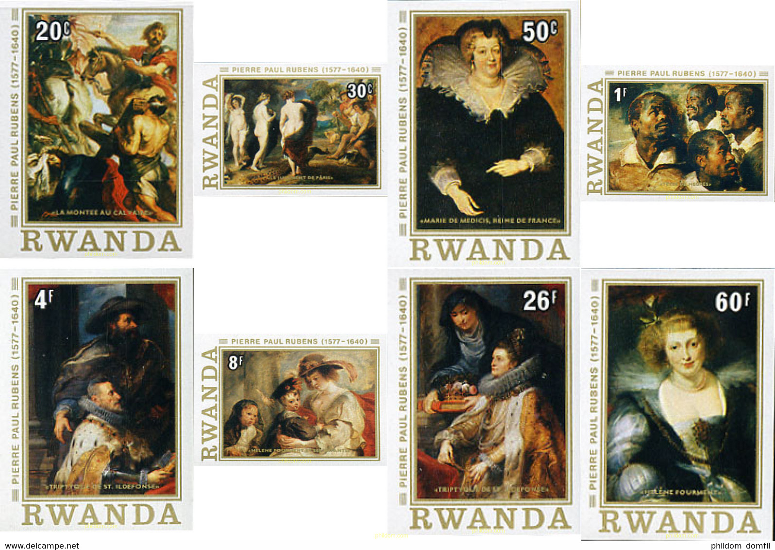 56530 MNH RUANDA 1977 400 ANIVERSARIO DEL NACIMIENTO DE RUBENS - 1970-1979