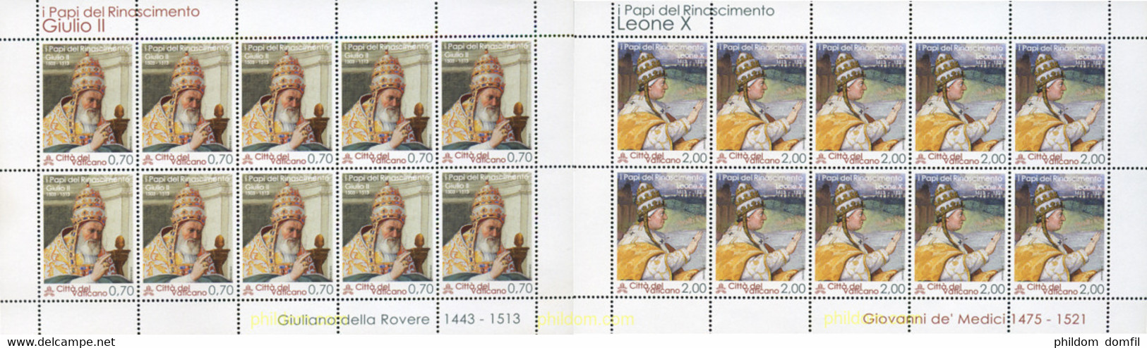 337233 MNH VATICANO 2013 PAPAS DEL RENACIMIENTO - Gebraucht