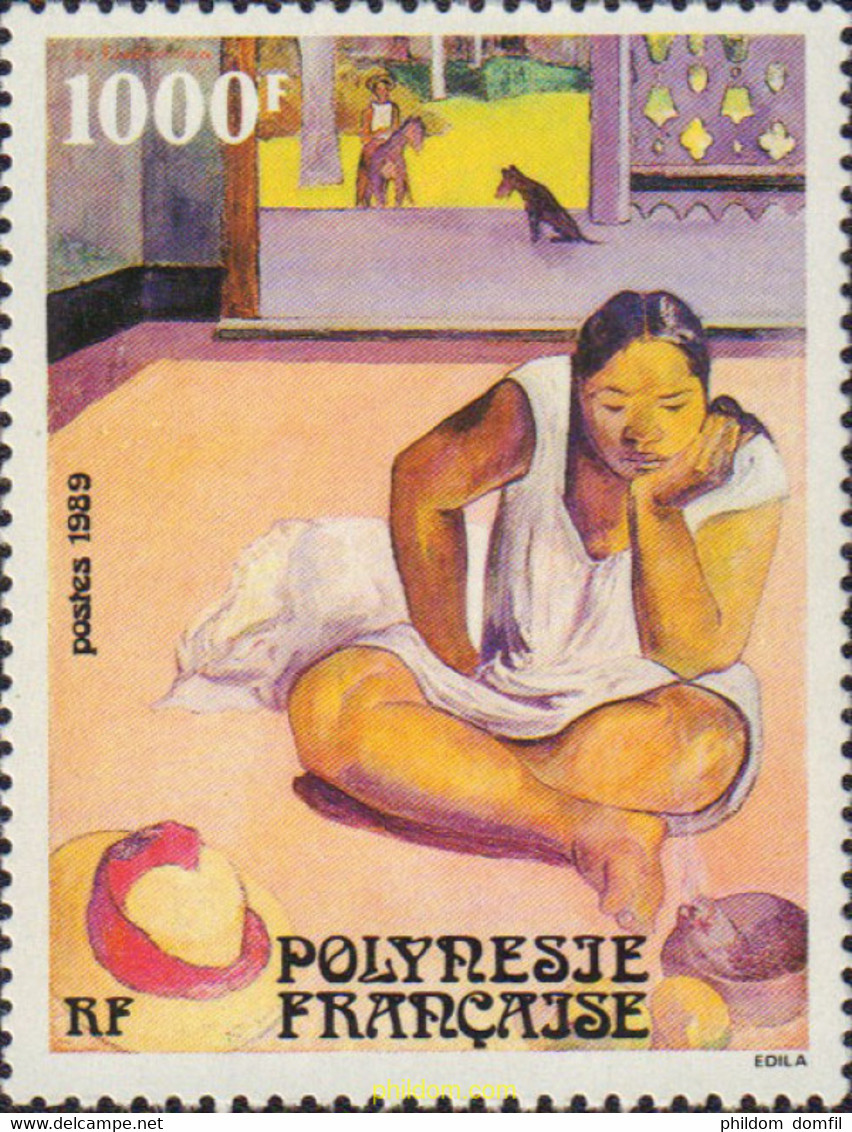 584992 MNH POLINESIA FRANCESA 1989 PINTURA - Usati