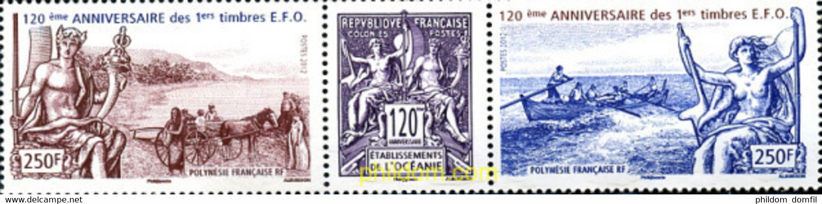 295887 MNH POLINESIA FRANCESA 2012 - Oblitérés