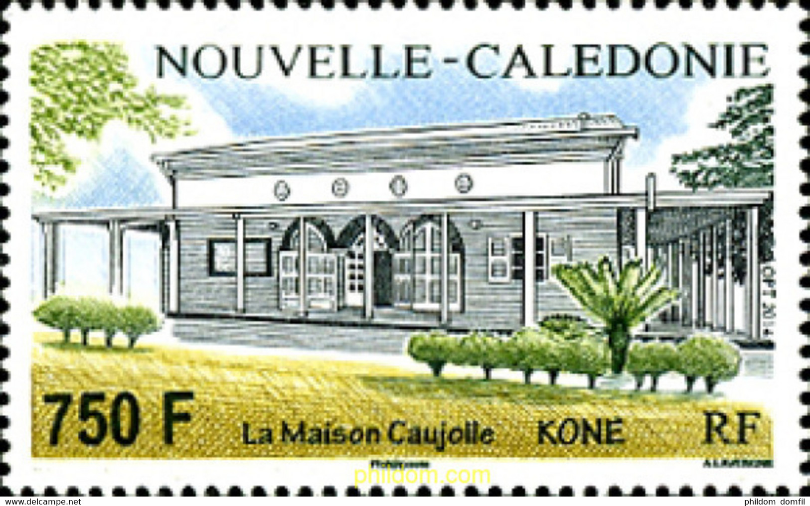 321906 MNH NUEVA CALEDONIA 2014 CASA CAUJOLLE - Gebruikt