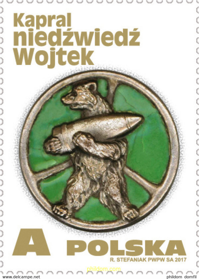 659819 MNH POLONIA 2017 CAPORAL WOJTEK - EL OSO SOLDADO - Ohne Zuordnung