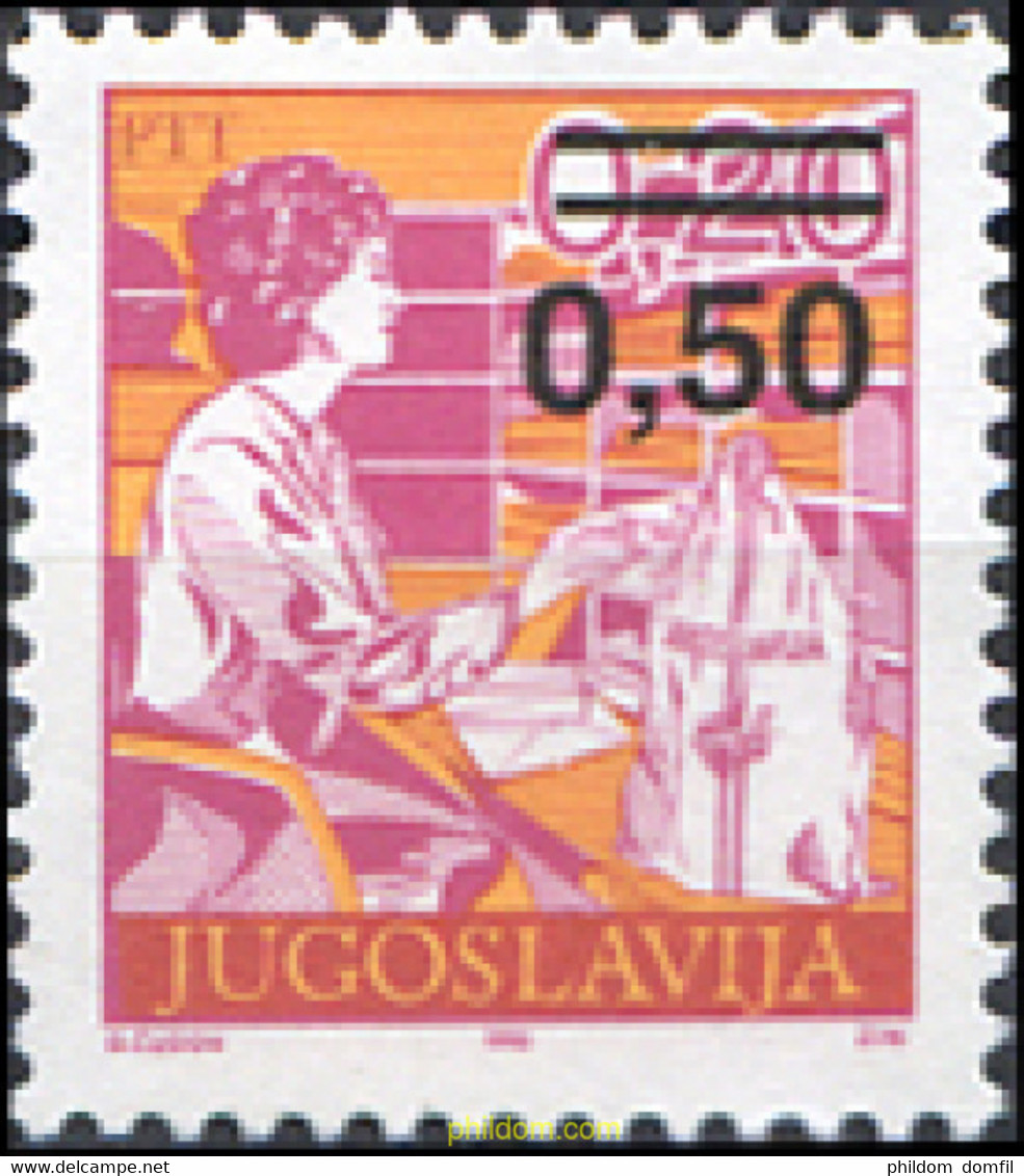 647521 MNH YUGOSLAVIA 1990 SERIE BASICA - Collections, Lots & Séries