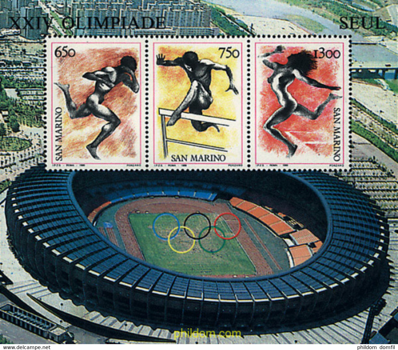 70345 MNH SAN MARINO 1988 24 JUEGOS OLIMPICOS VERANO SEUL 1988 - Gebruikt