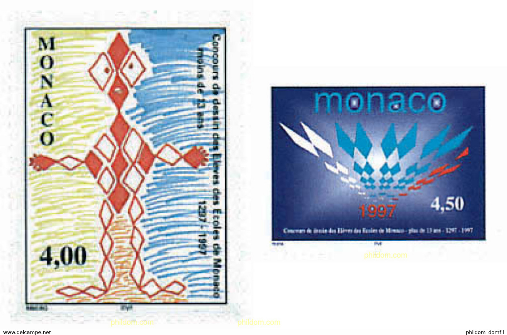 32687 MNH MONACO 1997 CONCURSO DE DISEÑO INFANTIL - Other & Unclassified