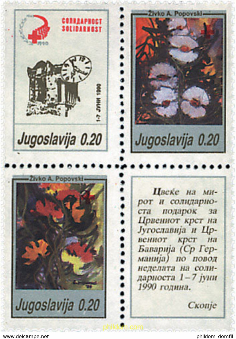 1251 MNH YUGOSLAVIA 1990 SEMANA DE LA SOLIDARIDAD - Collections, Lots & Séries