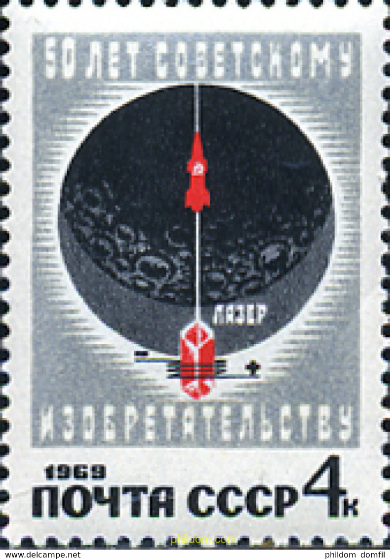 270035 MNH UNION SOVIETICA 1969 CINCUENTENARIO DE LAS INVESTIGACIONES ESPACIALES SOVIETICAS - Colecciones