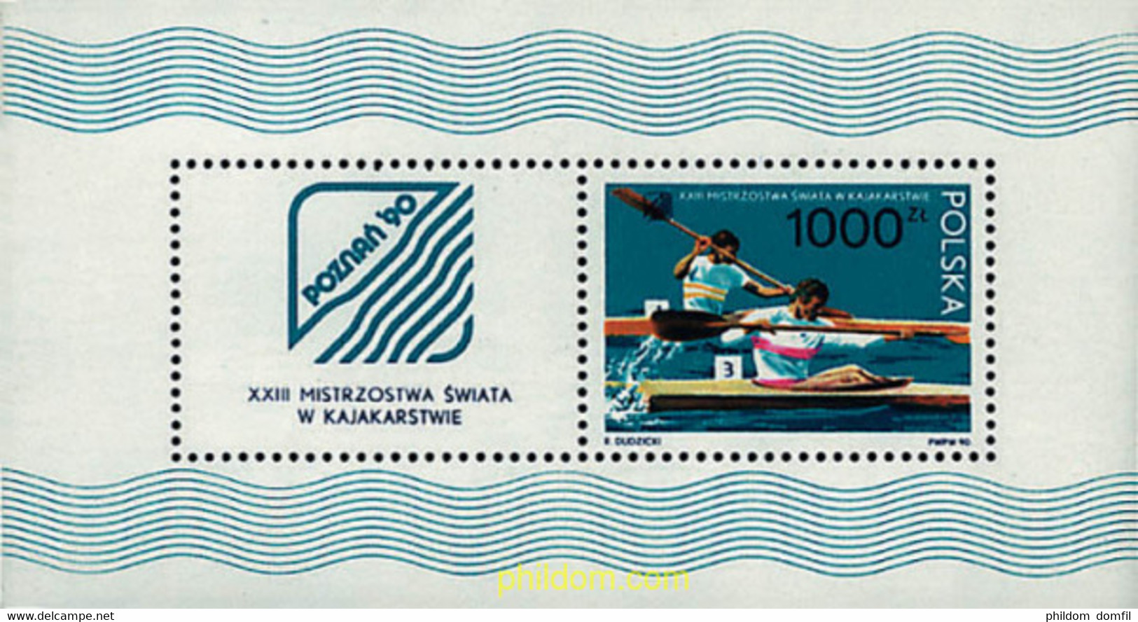 61734 MNH POLONIA 1990 REGATA DE CANOAS. - Non Classés