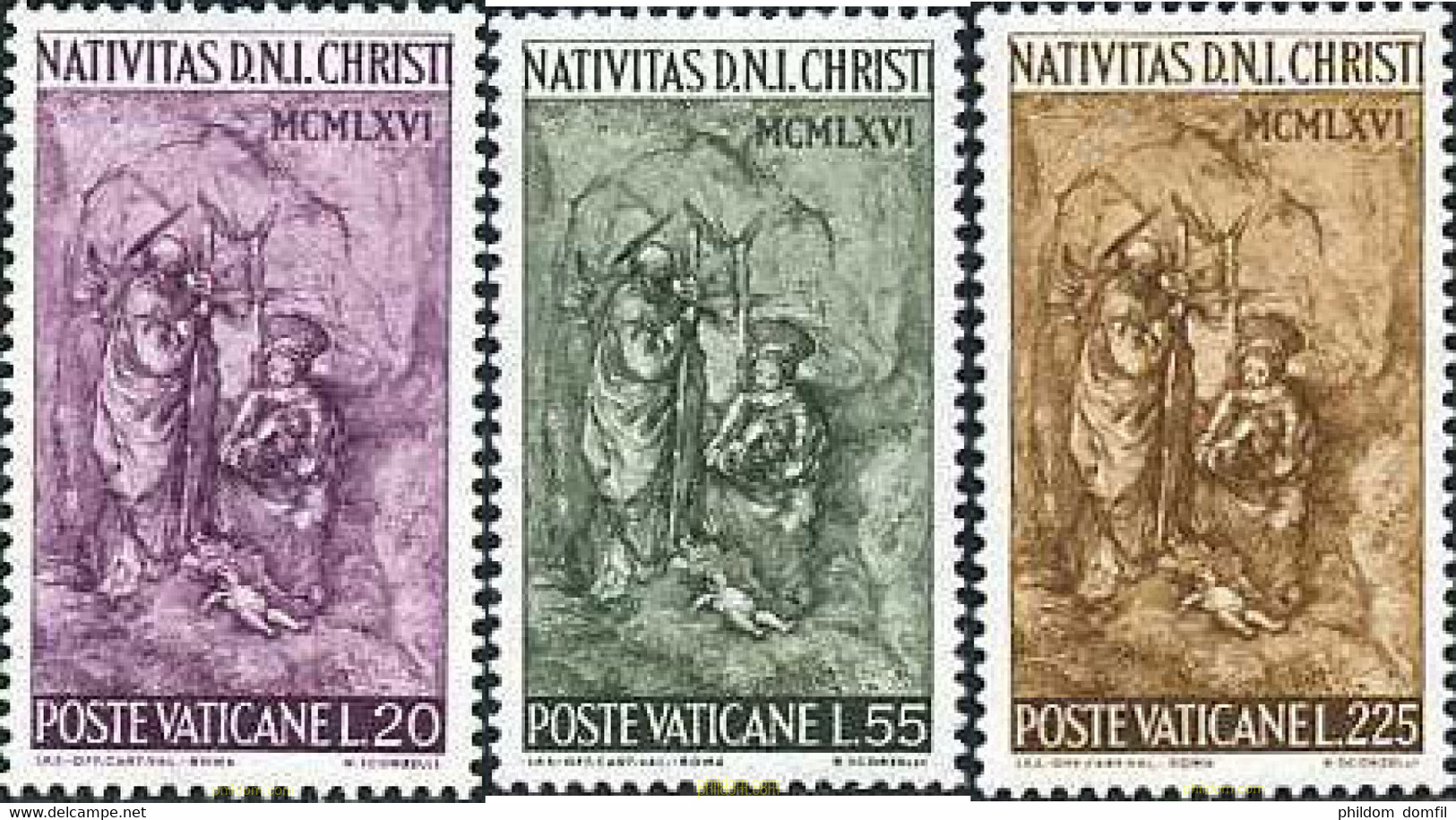 685491 MNH VATICANO 1966 NAVIDAD - Used Stamps