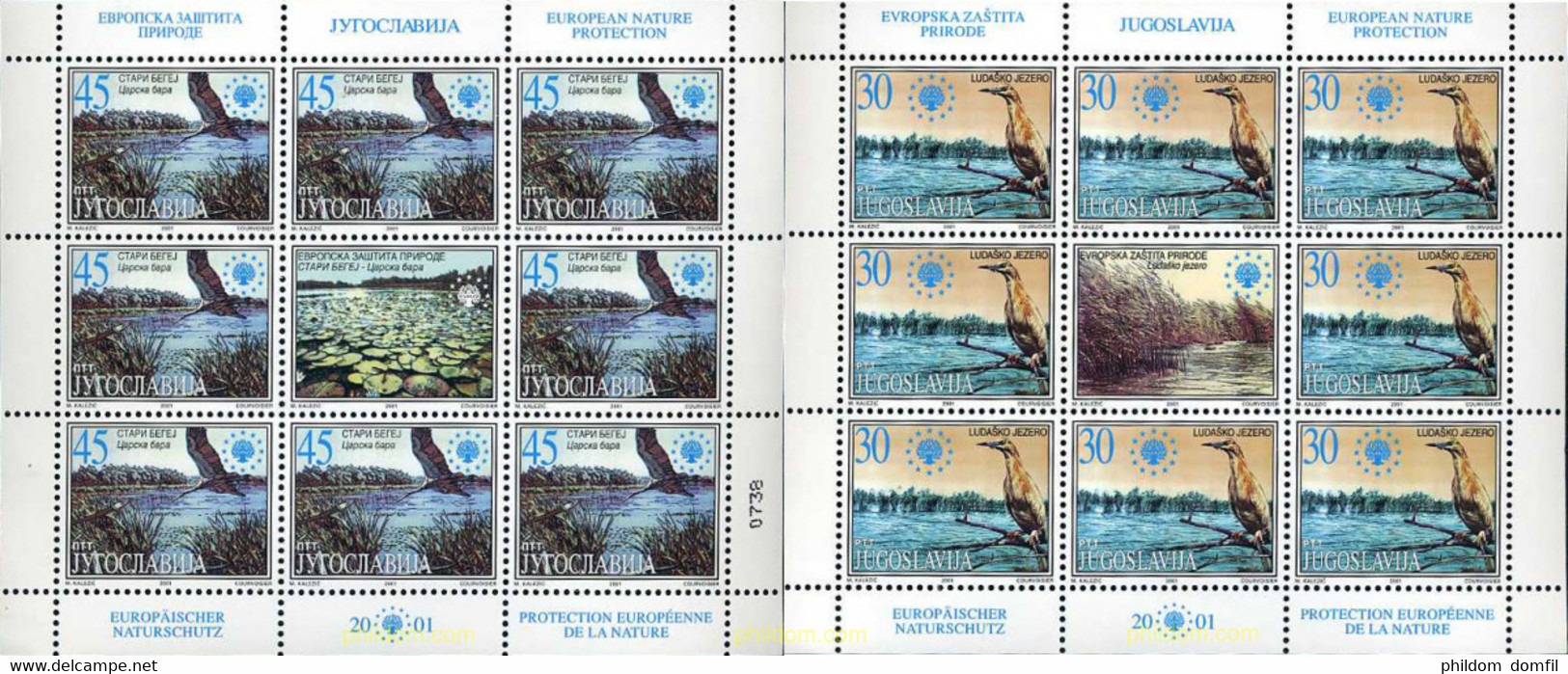 8784 MNH YUGOSLAVIA 2001 NATURALEZA - Usati