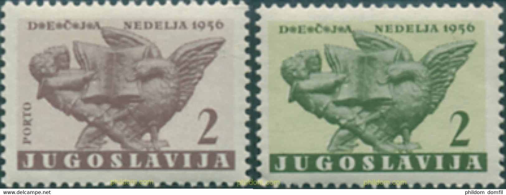 670113 HINGED YUGOSLAVIA 1956 BENEFICENCIA - Verzamelingen & Reeksen