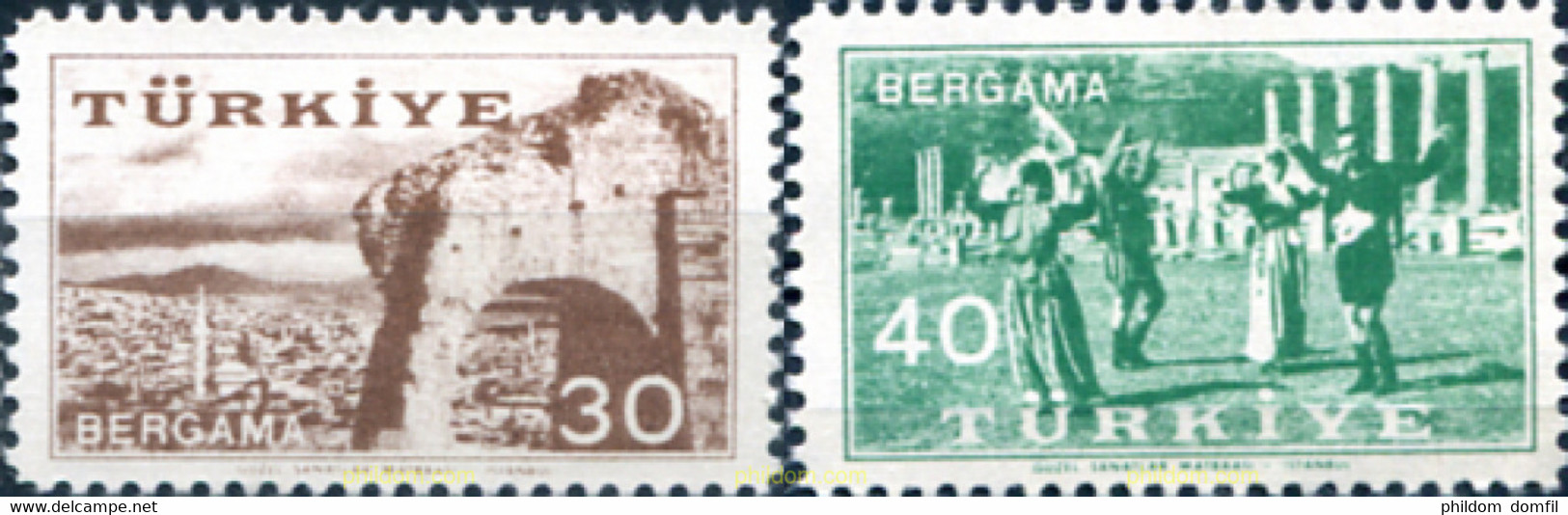 171663 MNH TURQUIA 1957 20 ANIVERSARIO DE LA FIESTA AGRICOLA DE BERGAMO - ...-1858 Préphilatélie