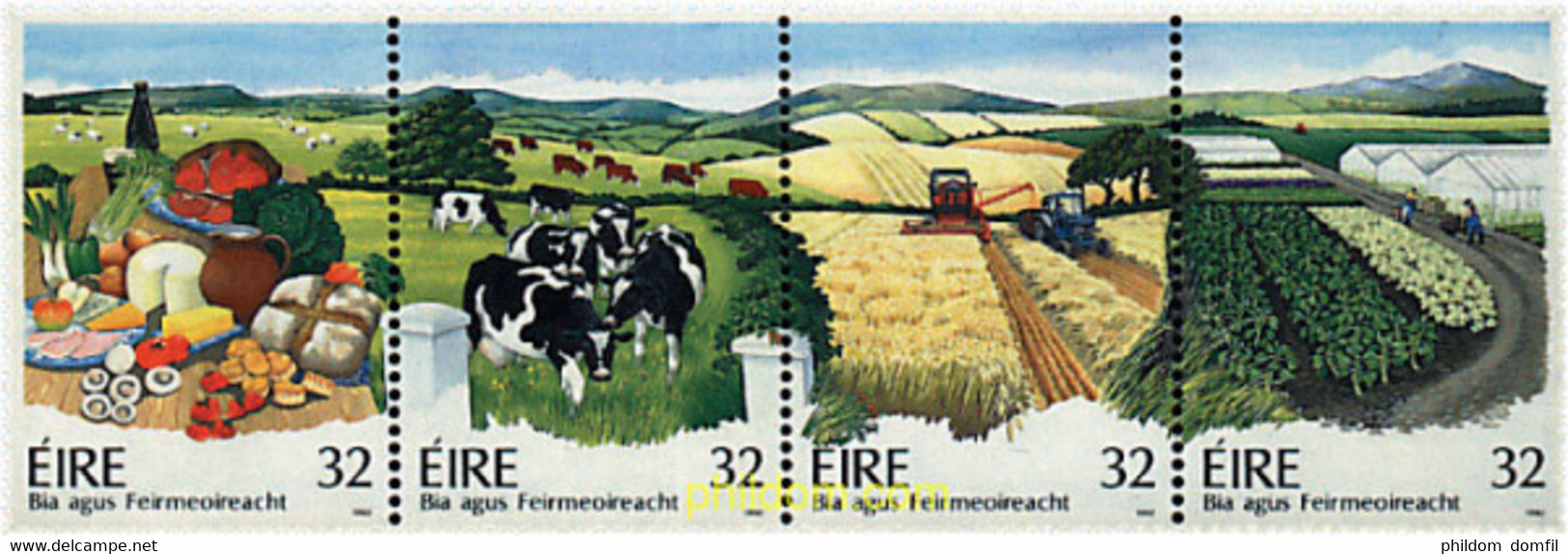 6714 MNH IRLANDA 1992 PRODUCTOS ALIMENTICIOS Y AGRICULTURA IRLANDESA - Lots & Serien