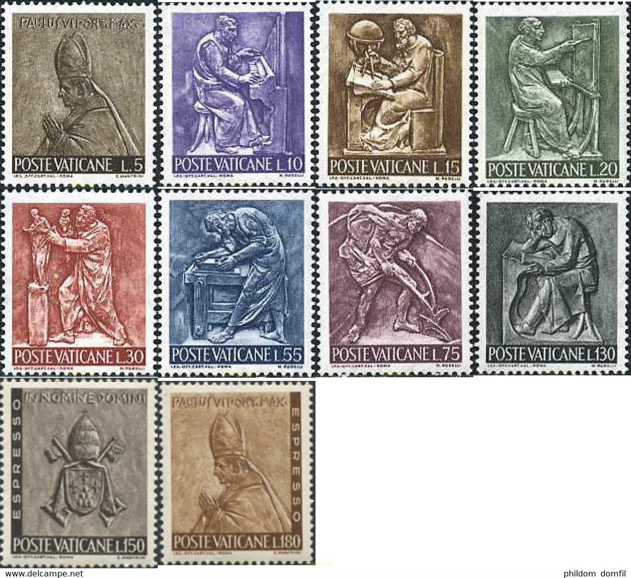 685488 MNH VATICANO 1966 ARTES Y OFICIOS - Used Stamps