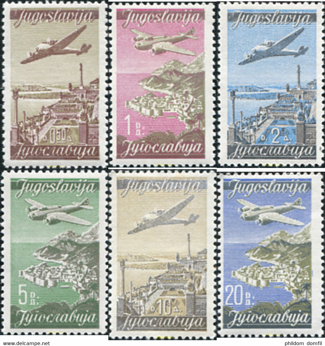 670957 HINGED YUGOSLAVIA 1947 CORREO AEREO - Collections, Lots & Séries