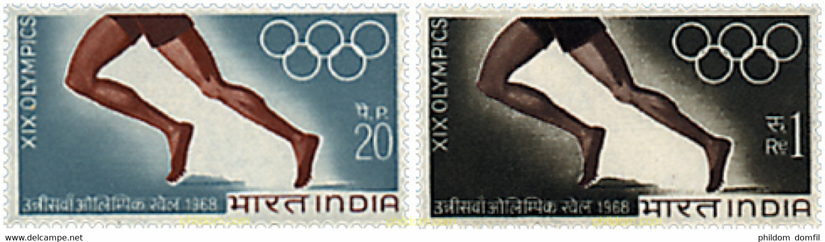 26614 MNH INDIA 1968 19 JUEGOS OLIMPICOS VERANO MEXICO 1968 - Ungebraucht