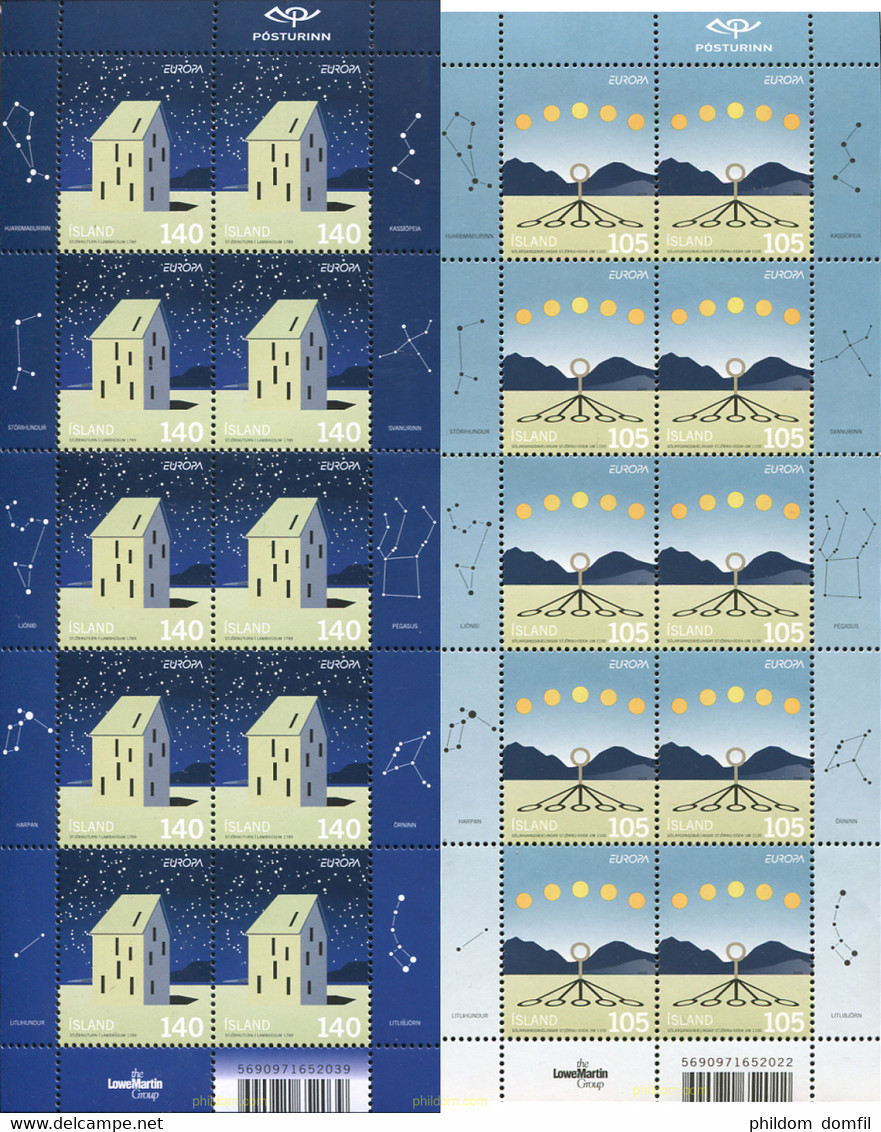 264576 MNH ISLANDIA 2009 EUROPA CEPT 2009 - ASTRONOMIA - Collections, Lots & Series