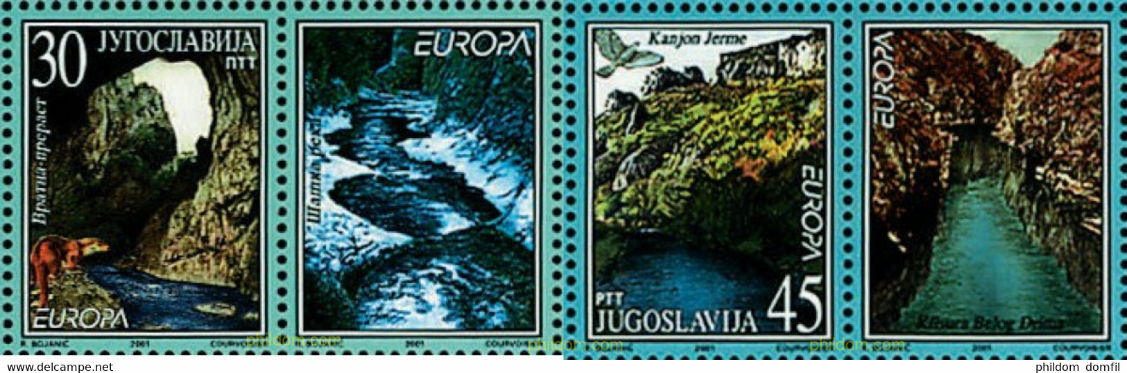 673226 MNH YUGOSLAVIA 2001 EUROPA CEPT. EL AGUA, RIQUEZA NATURAL - Usati