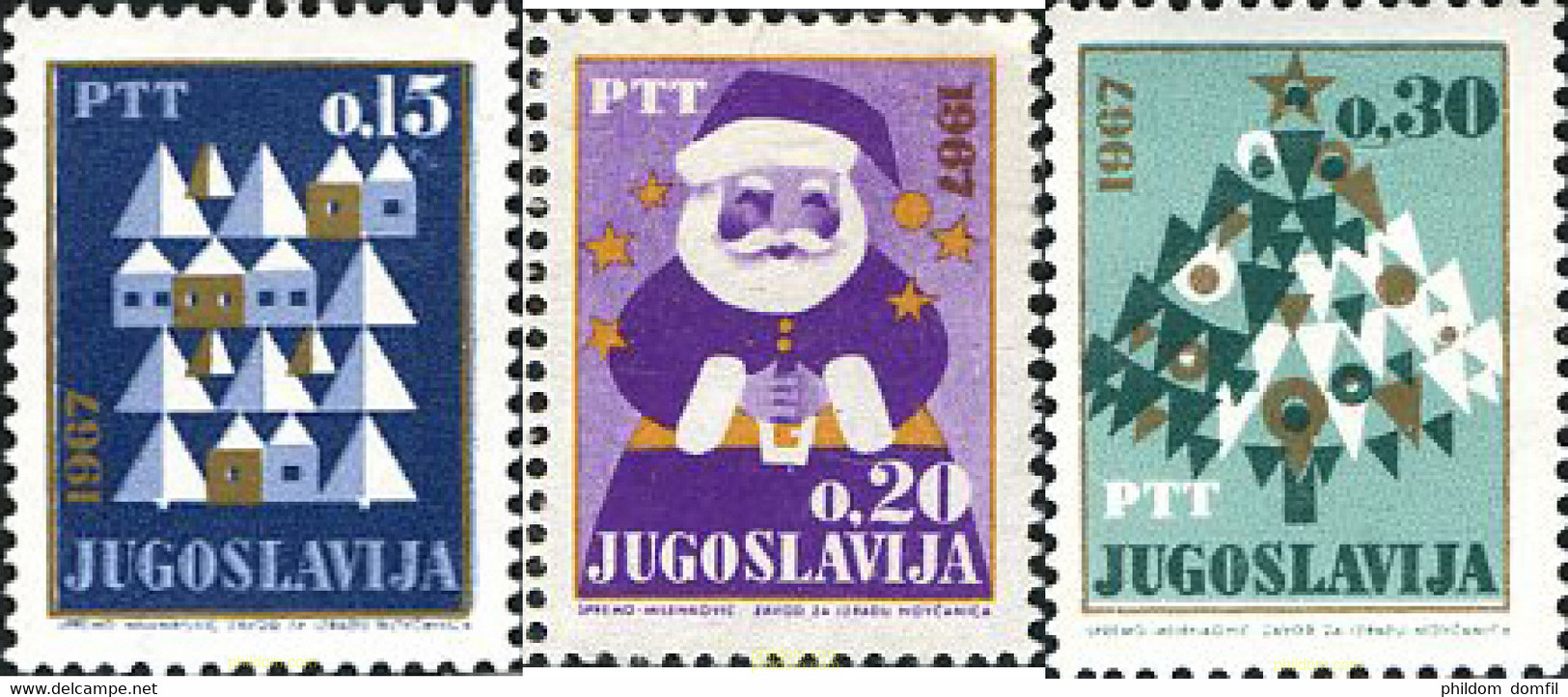 293880 MNH YUGOSLAVIA 1966 AÑO NUEVO 1967 - Collezioni & Lotti