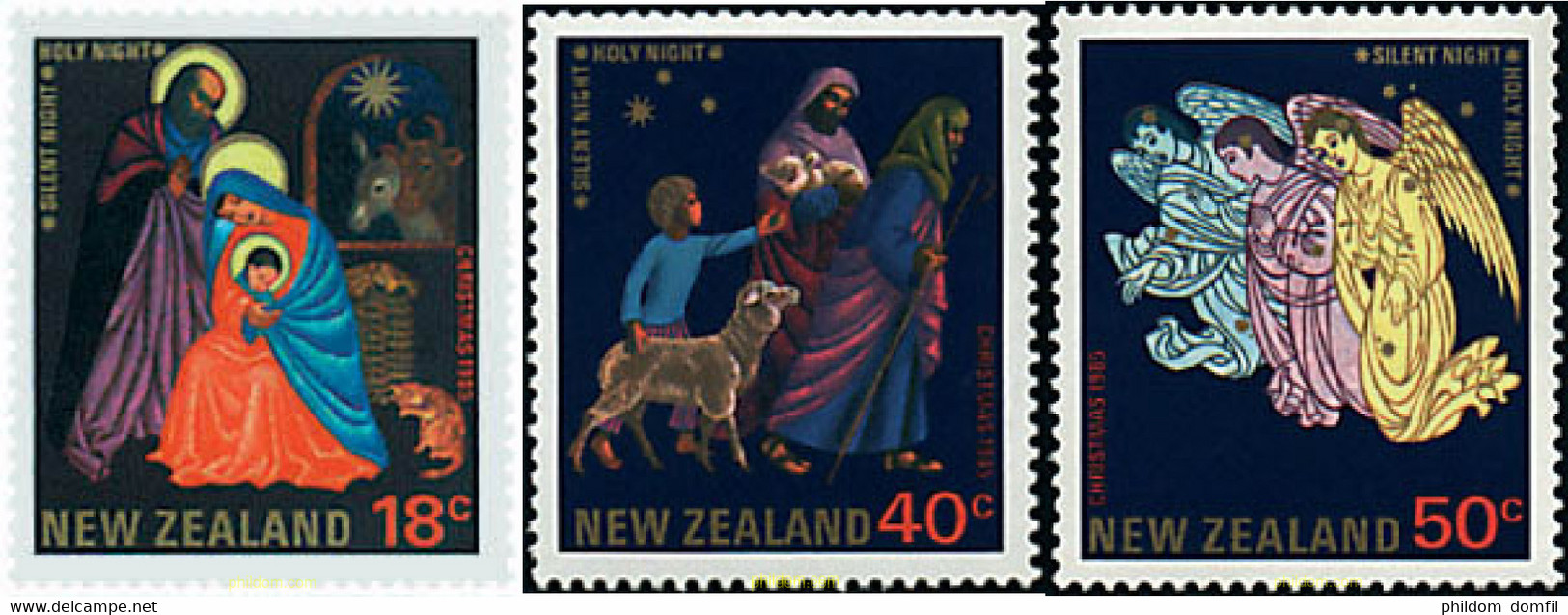 46647 MNH NUEVA ZELANDA 1985 NAVIDAD - Variétés Et Curiosités