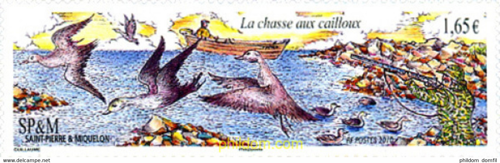 260658 MNH SAN PEDRO Y MIQUELON 2010 AVES EN VUELO - Oblitérés