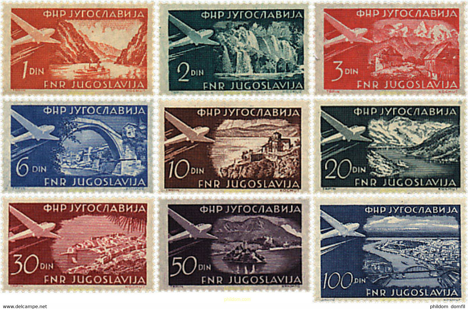 287614 MNH YUGOSLAVIA 1951 TURISMO - Verzamelingen & Reeksen