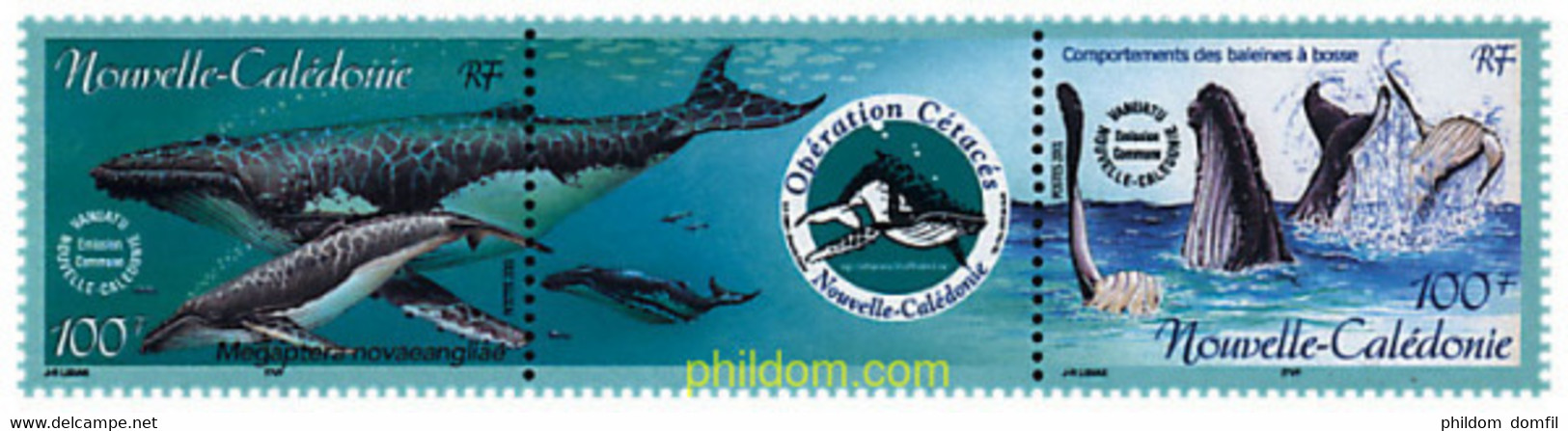 5405 MNH NUEVA CALEDONIA 2001 OPERACION CETACEOS - Gebraucht
