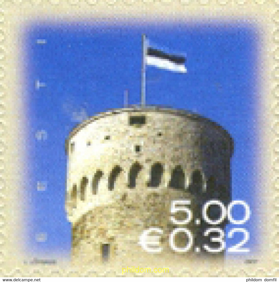 198949 MNH ESTONIA 2007 BANDERA NACIONAL - Châteaux