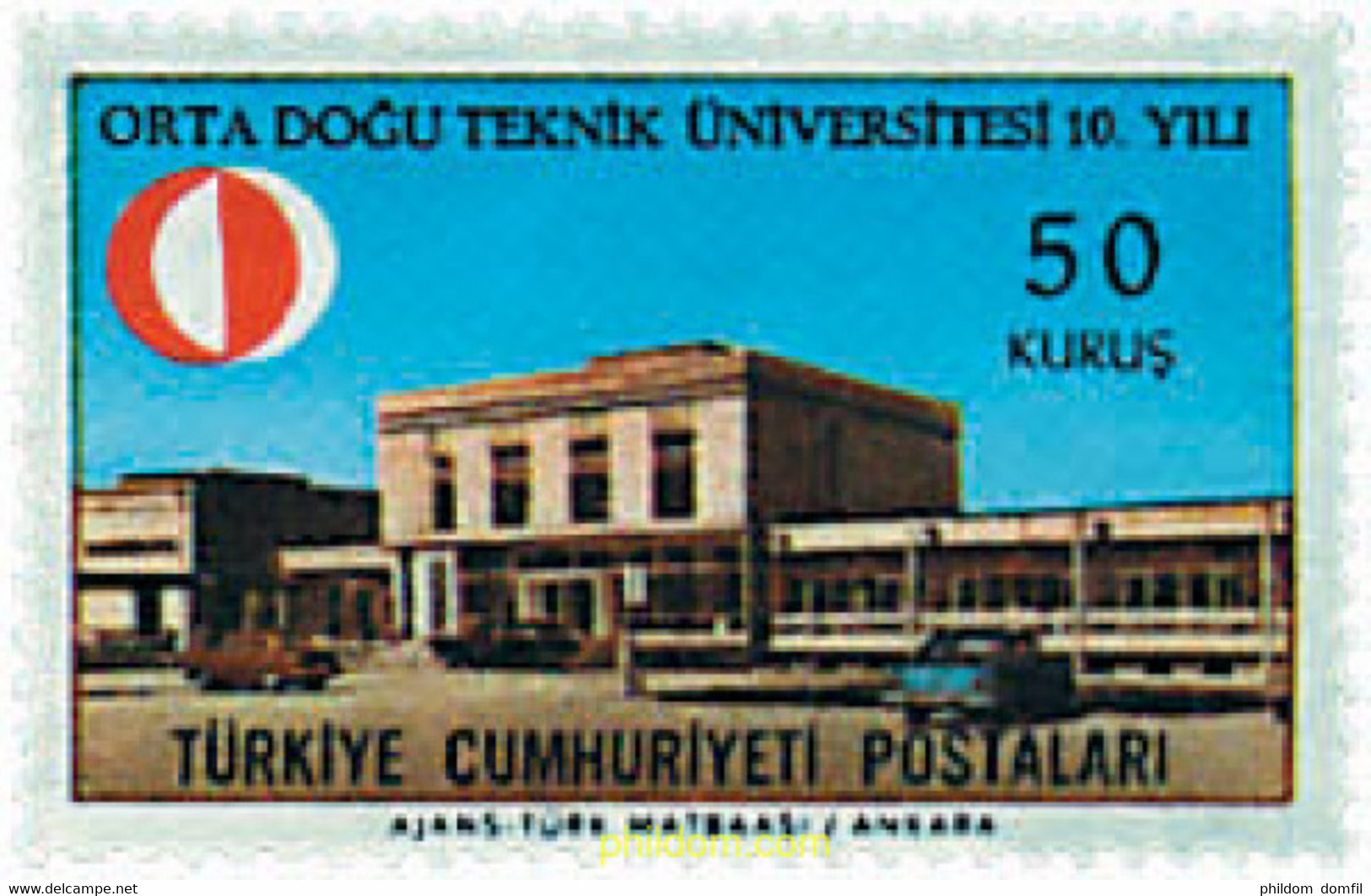 42526 MNH TURQUIA 1966 10 ANIVERSARIO DE LA UNIVERSIDAD TECNICA DE ORIENTE MEDIO - Colecciones & Series