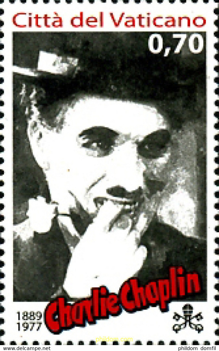 322023 MNH VATICANO 2014 CHARLIE CHAPLIN - Gebruikt