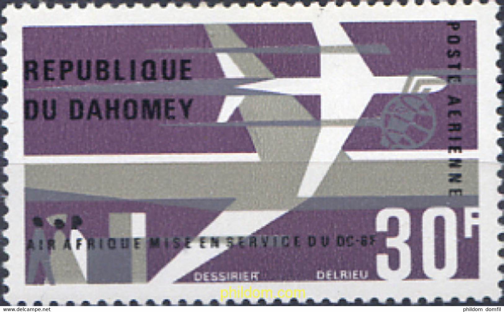 269040 MNH DAHOMEY 1966 AIR AFRICA - Altri & Non Classificati