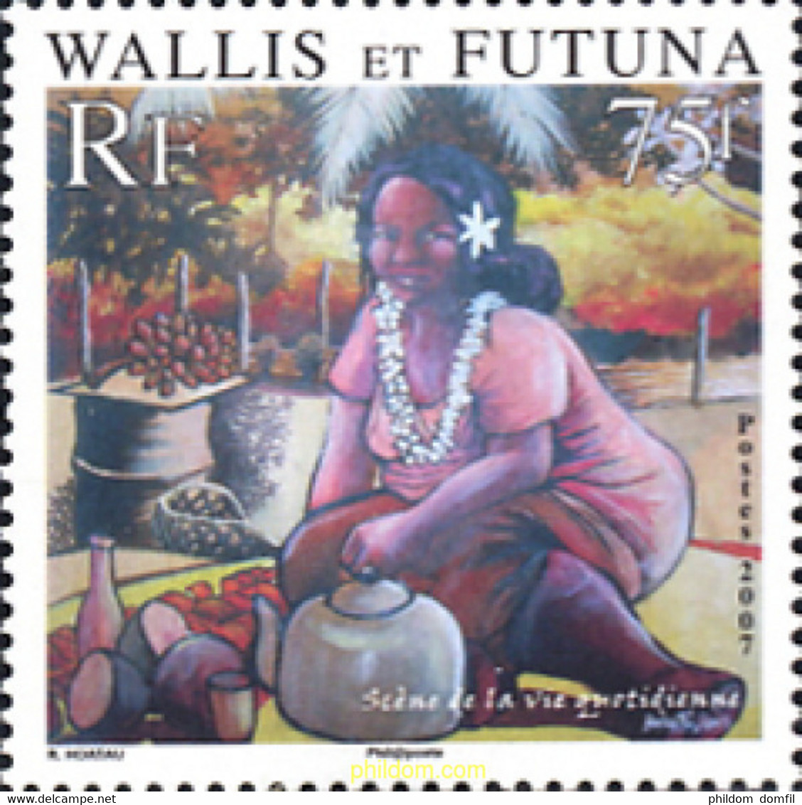 224296 MNH WALLIS Y FUTUNA 2007 VIDA COTIDIANA - Oblitérés