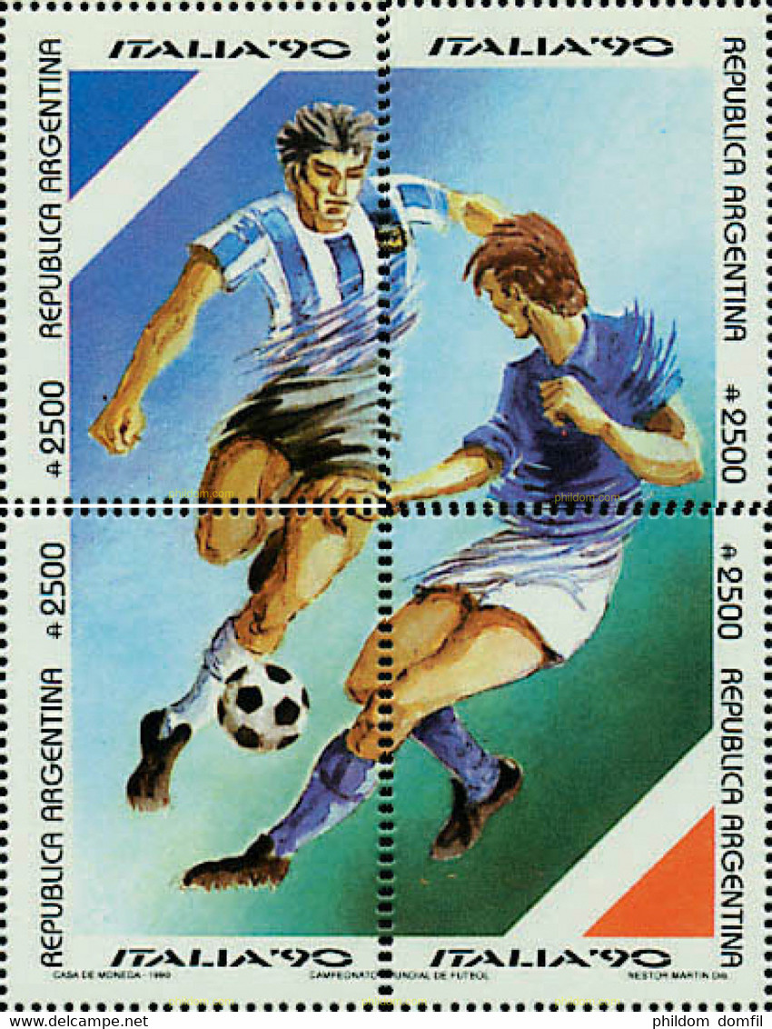 139332 MNH ARGENTINA 1990 COPA DEL MUNDO DE FUTBOL. ITALIA-90 - Usados