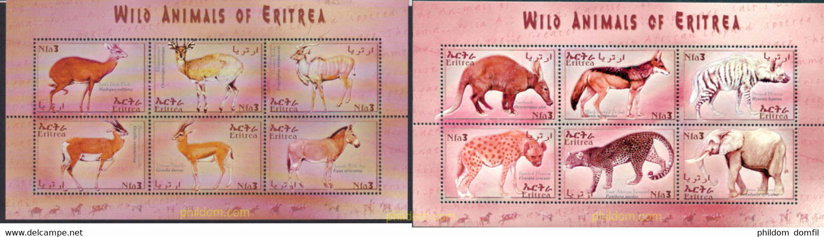 304683 MNH ERITREA 2001 FAUNA - Eritrea