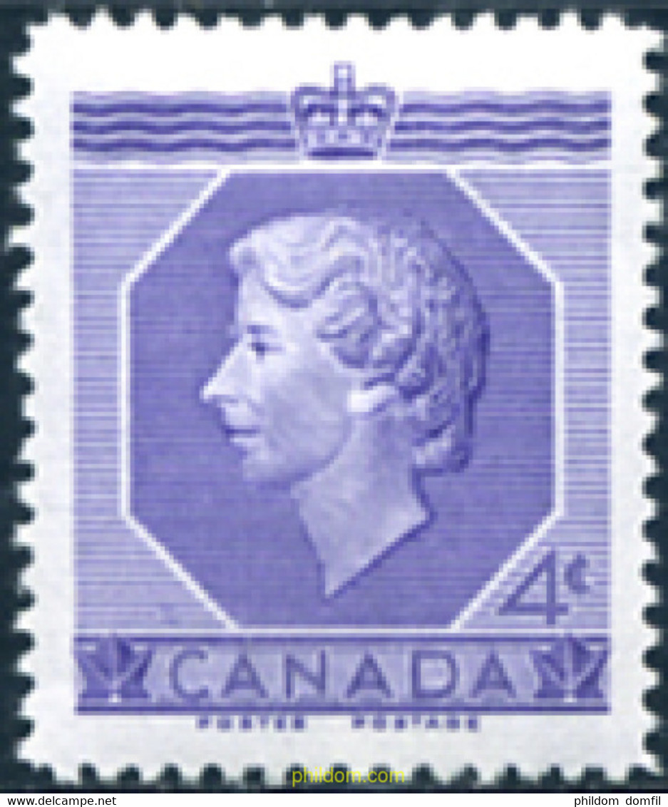 129693 MNH CANADA 1953 COMMEMORACION DEL CORONAMIENTO DE ISABEL II - 1952-1960