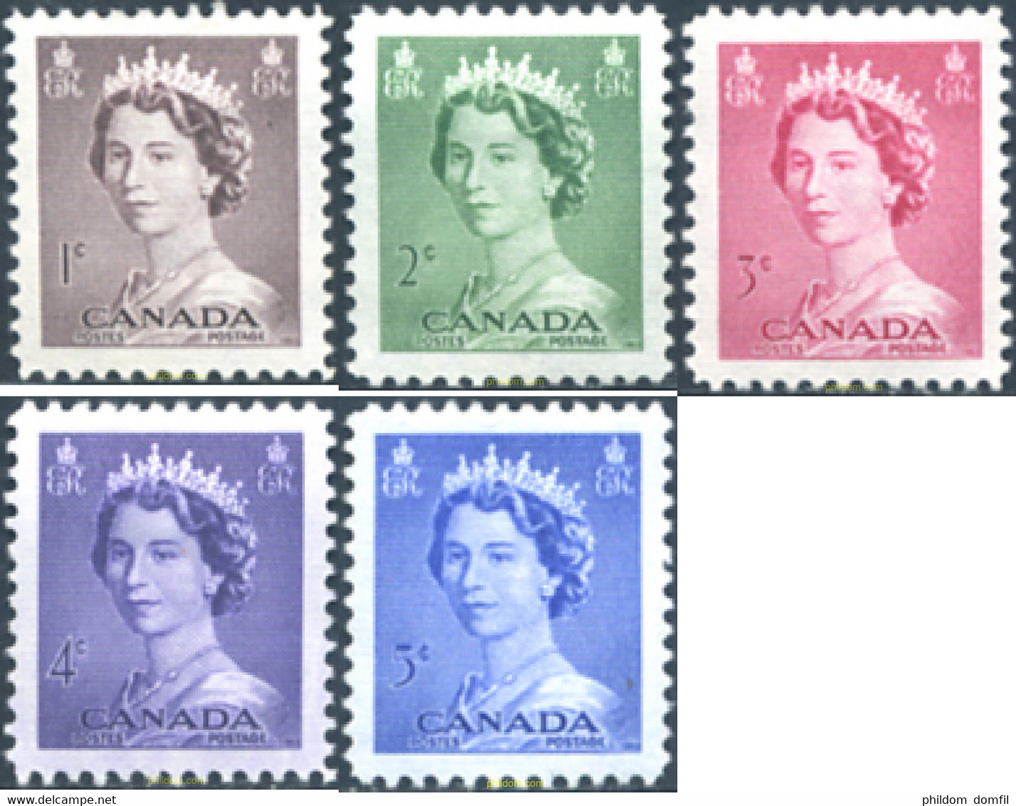 249037 HINGED CANADA 1953 ISABEL II - 1952-1960