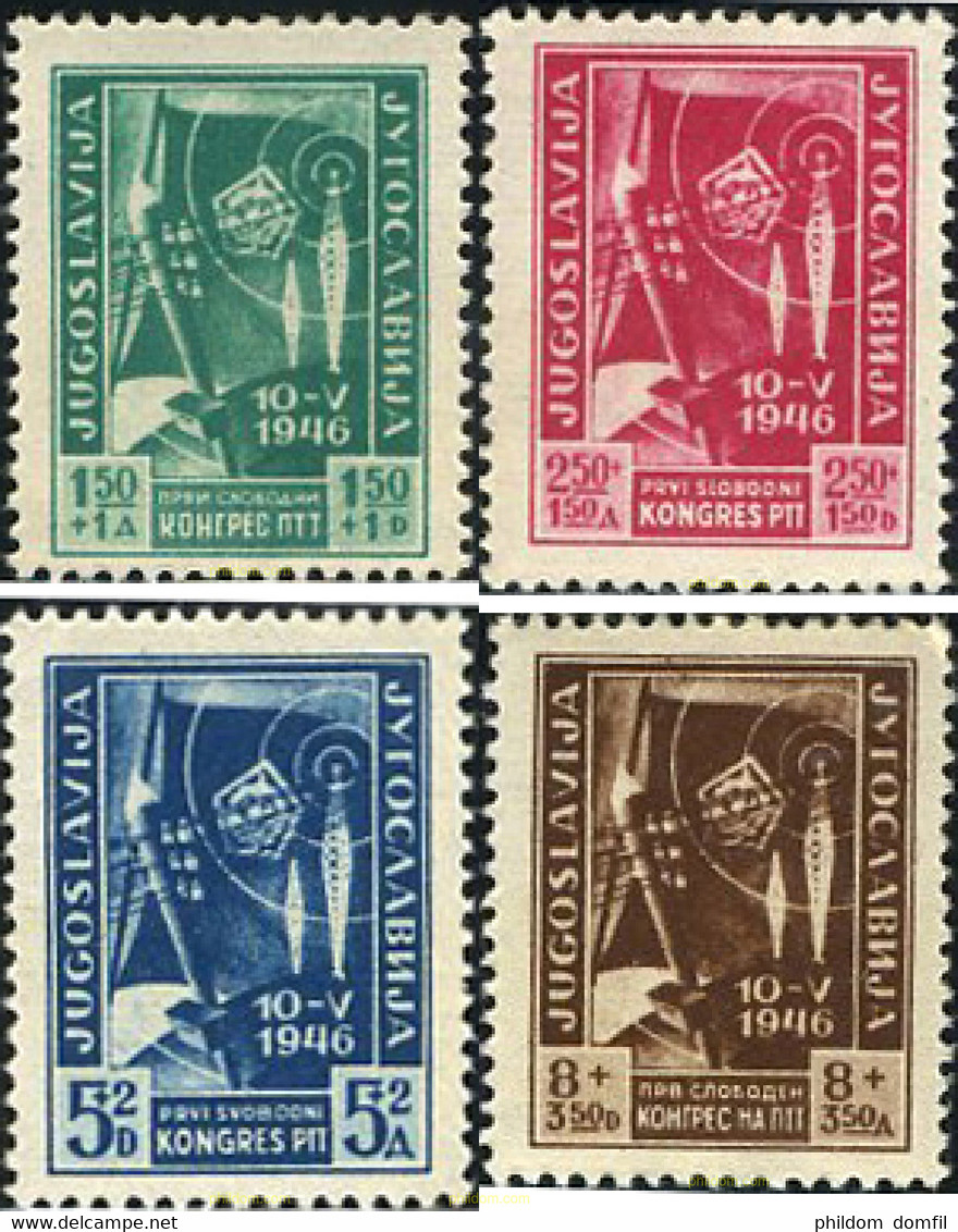 293755 HINGED YUGOSLAVIA 1946 CONGRESO DEL PPT - Collections, Lots & Séries